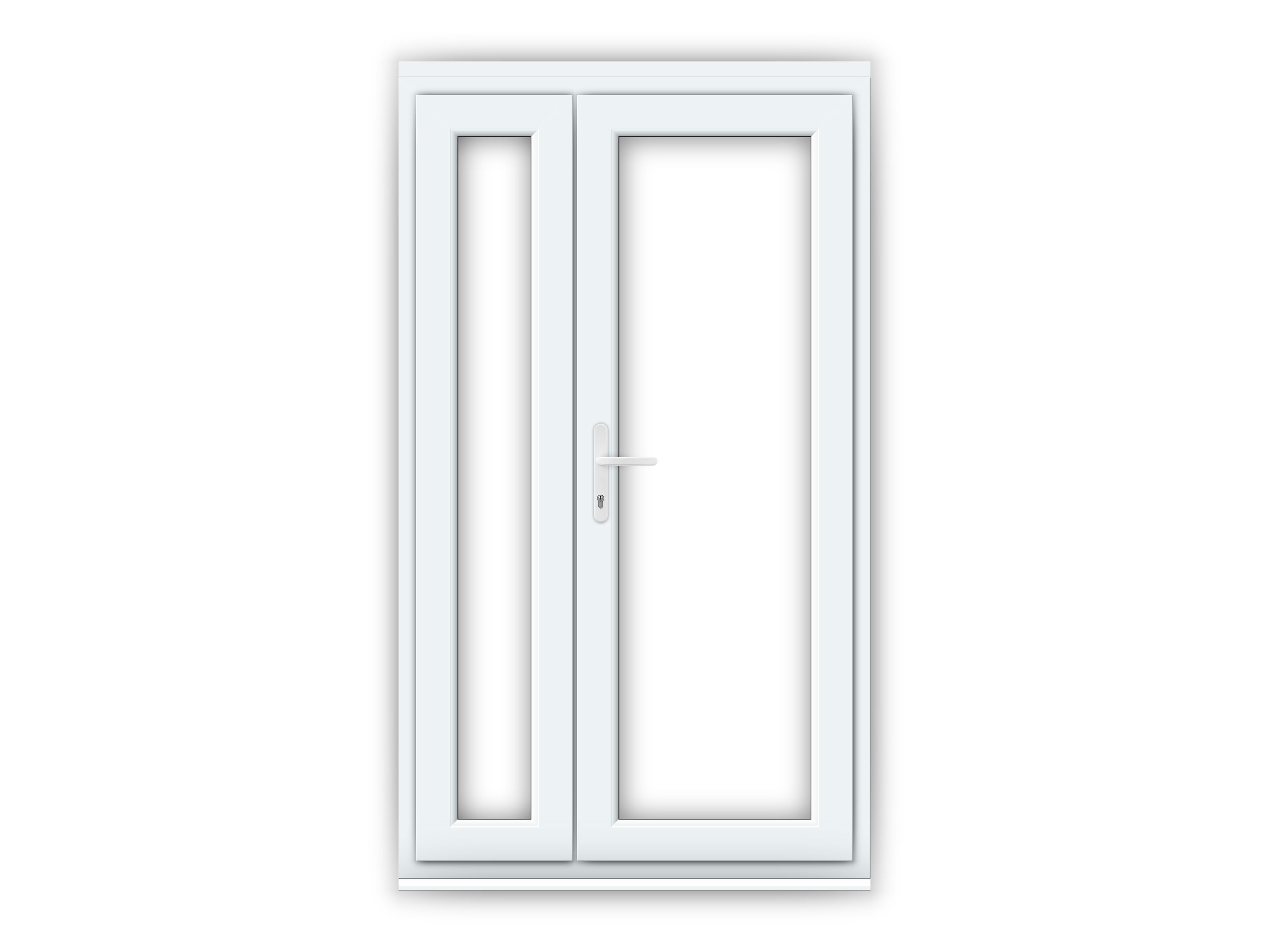 RH Offset uPVC French Doors Flying Doors